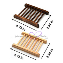 Afbeelding in Gallery-weergave laden, Natural Bamboo Wooden Soap Holder
